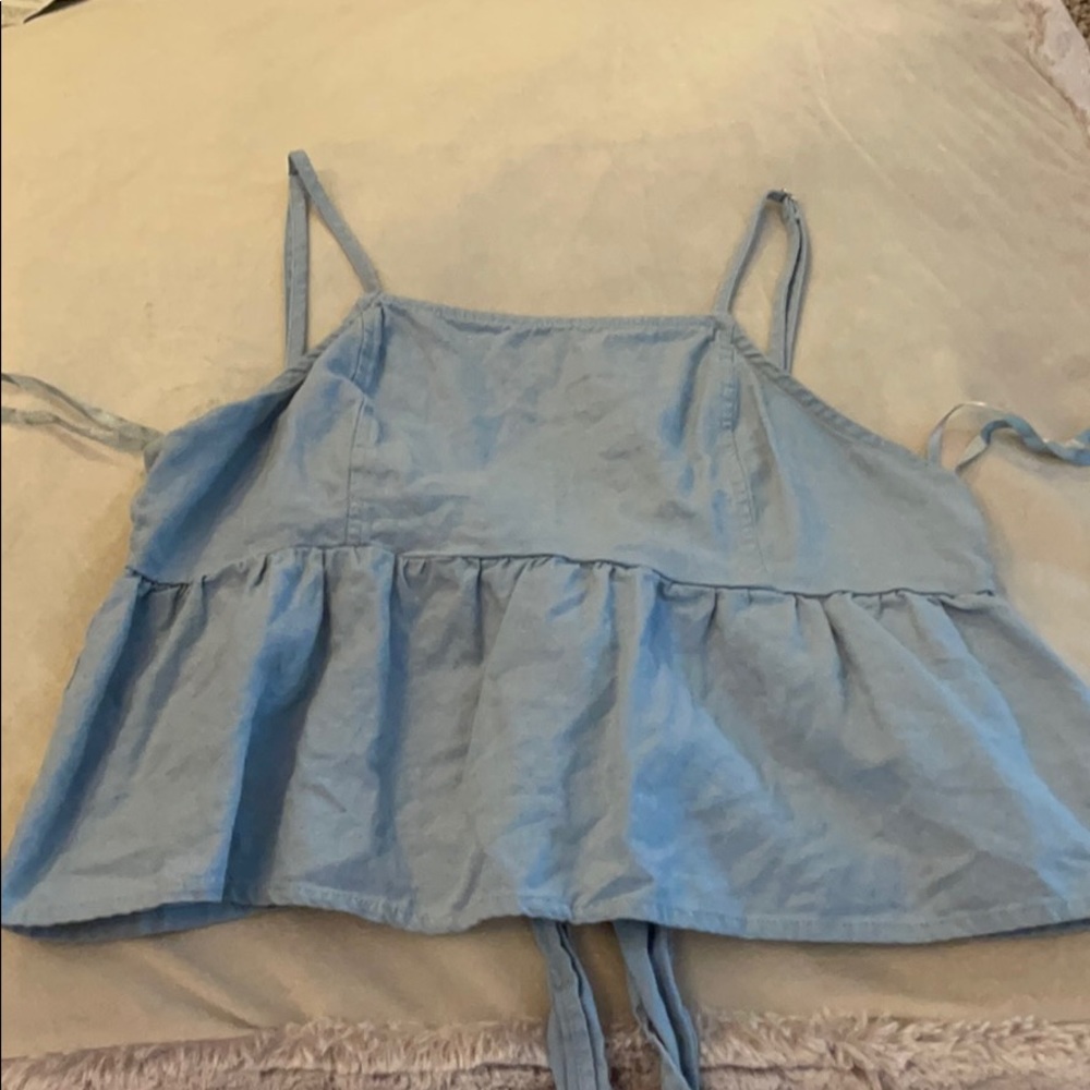 Blue Pacsun Flowy Tank Top